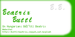 beatrix buttl business card